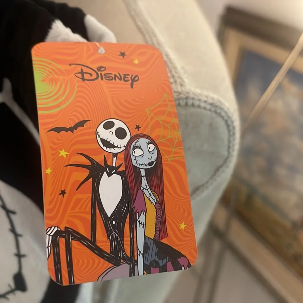 Disney The Nightmare Before Christmas Black/White/Orange "Bones"/PJ Pants - Picture 2 of 4
